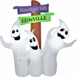 Best Pirce 😀 National Tree Company 6 Ft. Ghost Trio And Signpost 😉