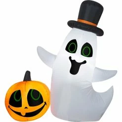 Discount 👏 National Tree Company 4 Ft. Inflatable Ghost And Pumpkin 💯