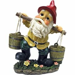 Budget ✔️ Design Toscano Barney Two Buckets Gnome Statue ⭐