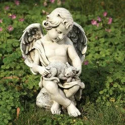 Best reviews of 👍 Roman Joseph's Studio Cherub With Kitten Garden Statue 🥰