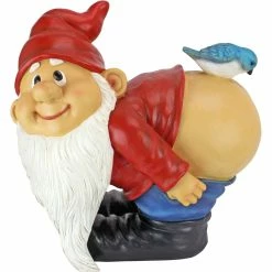 Best Sale ๐ Design Toscano Loonie Moonie Bare Buttocks Garden Gnome Statue: Large ๐