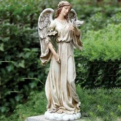 Best Sale 😀 Roman Joseph's Studio Angel With Dove Garden Statuary 🥰