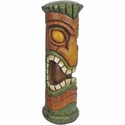 Discount 💯 Design Toscano Aloha Hawaii Tiki Sculpture, Moai Haku Hana 😀 -Patio Shop unnamed file 323
