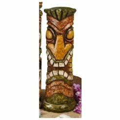 Discount 💯 Design Toscano Aloha Hawaii Tiki Sculpture, Moai Haku Hana 😀 -Patio Shop unnamed file 325