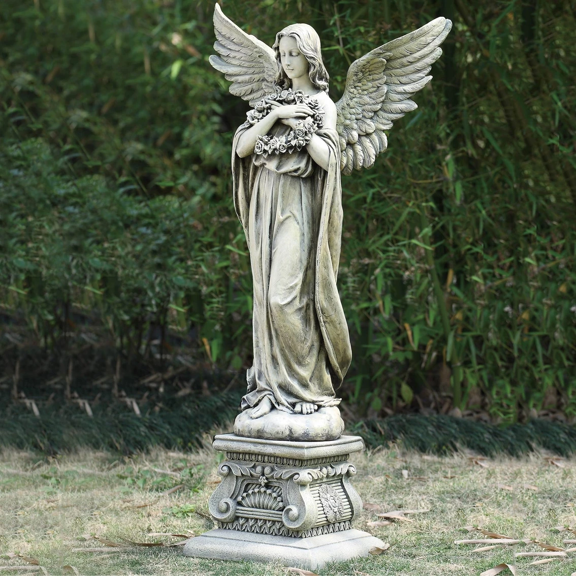 Best Pirce โ Roman Joseph's Studio Angel With Wreath Garden Statuary ๐ 3 Best Pirce โ Roman Joseph's Studio Angel With Wreath Garden Statuary ๐