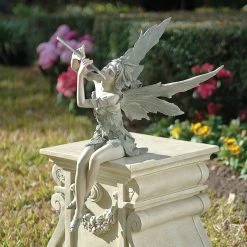 Cheapest 👍 Design Toscano Fairy Of The West Wind Sitting Statue 👏 -Patio Shop unnamed file 373