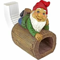 New 🤩 Design Toscano Stormy The Gnome Gutter Guardian Downspout Statue 🧨 -Patio Shop unnamed file 406