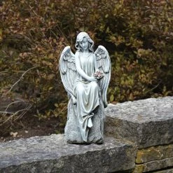 Outlet 🥰 Joseph's Studio Angel With Flowers Statue ❤️