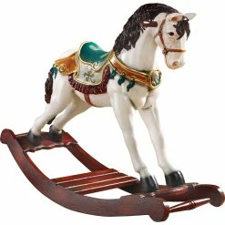 Hot Sale โญ Design Toscano Victorian Carousel Pony Rocking Horse Statue โ