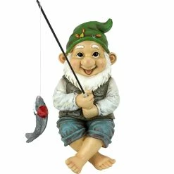 Discount 🧨 Design Toscano Ziggy Fishing Gnome Garden Sitter Statue 🎉 -Patio Shop unnamed file 575