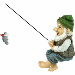 Discount 🧨 Design Toscano Ziggy Fishing Gnome Garden Sitter Statue 🎉 -Patio Shop unnamed file 578