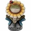 Budget 👏 Design Toscano Flowery Frog Garden Welcome Statue ⭐