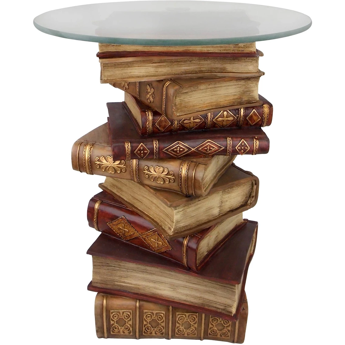 Best Sale 🤩 Design Toscano Power Of Books Sculptural Glass Topped Side Table 🎉 3 Best Sale 🤩 Design Toscano Power Of Books Sculptural Glass Topped Side Table 🎉