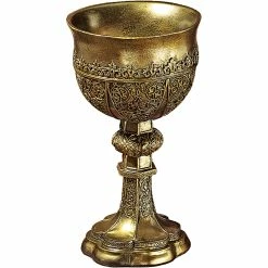 Deals 🌟 Design Toscano King Arthur's Golden Chalice Gothic Sculpture ✨