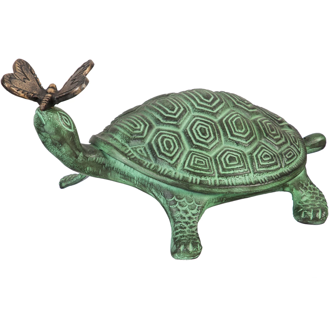 Best Pirce ๐ Evergreen Turtle And Butterfly Verdigris Metal Garden Statuary ๐ 3 Best Pirce ๐ Evergreen Turtle And Butterfly Verdigris Metal Garden Statuary ๐