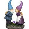 Hot Sale ❤️ Exhart Solar Good Time Smooching Gnomes 15 In. X 14 In. Garden Statue 🔔 -Patio Shop unnamed file 751