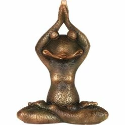 Buy 👍 Exhart Meditating Bronze Yoga Frog Garden Statue 17 In. 🎉