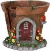 Best deal 👍 Exhart Solar Fairy House Flower Pot 8 In. X 7 In. Garden Statue 🤩