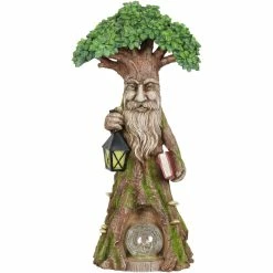 Buy ✨ Exhart Solar LED Fairy Or Tree Garden Statue With Crackle Ball 🌟