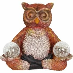 Brand new 👏 Exhart Solar LED Yoga Owl Garden Statue 🤩