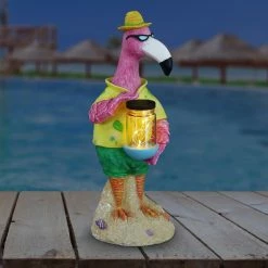 Cheap ⭐ Exhart Solar Flamingo Holding Jar Garden Statue With 6 LED Firefly String Lights ✨ -Patio Shop unnamed file 792