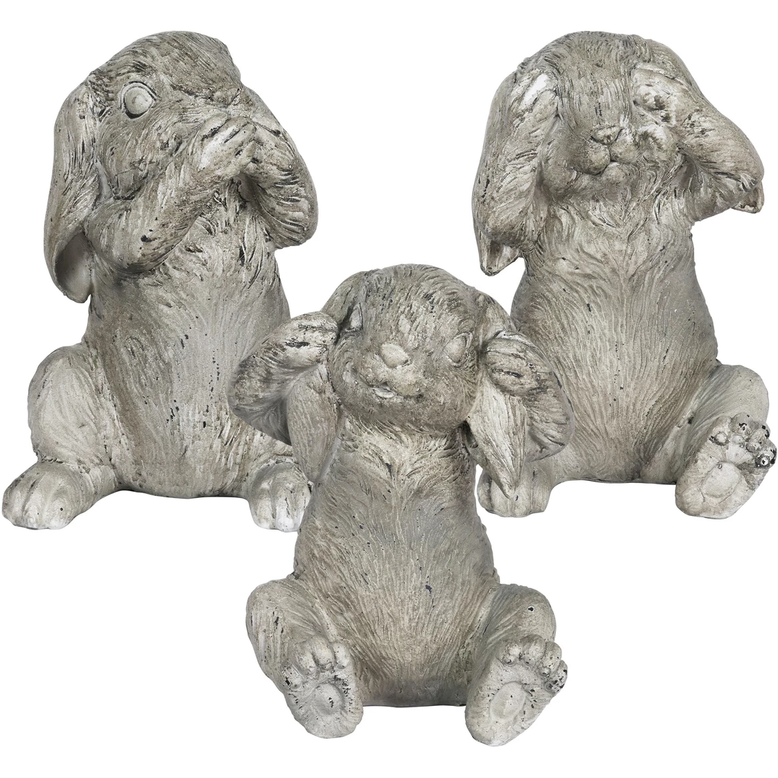Buy 😀 Exhart See No, Hear No, Speak No Evil Garden Bunny 3 Pc. Set 🥰 3 Buy 😀 Exhart See No, Hear No, Speak No Evil Garden Bunny 3 Pc. Set 🥰