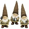 Discount 🧨 Exhart Burlap Buddies Gnome Garden Statues 3 Pc. Set ⌛