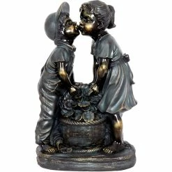 Top 10 👏 Exhart Kissing Boy And Girl 20 In. Garden Statue ⌛