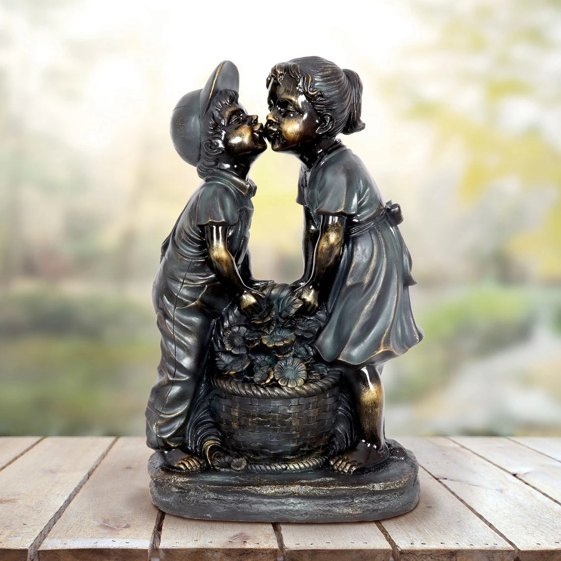 Top 10 ๐ Exhart Kissing Boy And Girl 20 In. Garden Statue โ 4 Top 10 ๐ Exhart Kissing Boy And Girl 20 In. Garden Statue โ - Image 2
