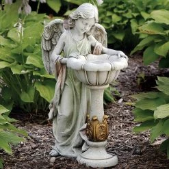 Wholesale 🥰 Roman Joseph's Studio 22 In. Angel With Solar Birdbath 🥰