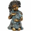 Cheapest 😍 Exhart Bronze Look Girl And Kitten 10.5 In. Garden Statue 💯 -Patio Shop unnamed file 842
