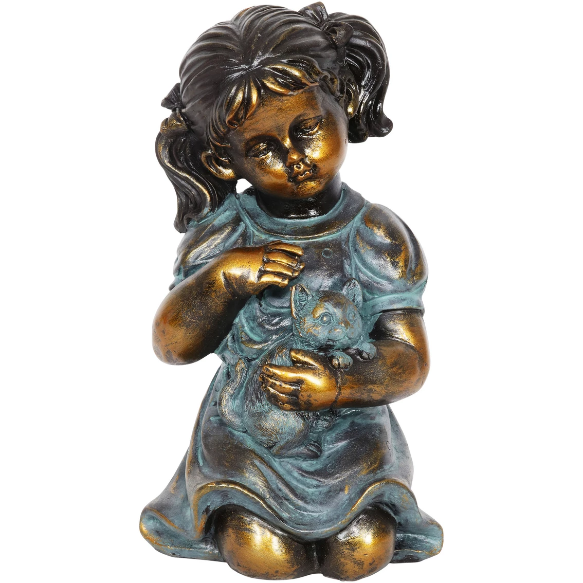 Cheapest ๐ Exhart Bronze Look Girl And Kitten 10.5 In. Garden Statue ๐ฏ 3 Cheapest ๐ Exhart Bronze Look Girl And Kitten 10.5 In. Garden Statue ๐ฏ