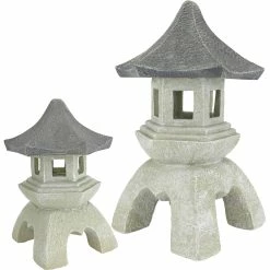 Best Sale ๐ Design Toscano Pagoda Lantern Sculptures, Set Of 2 ๐