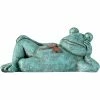 New 🌟 Alpine 7 In. Tall Indoor/Outdoor Sleeping Frog With Dragonfly Garden Statue 🥰 -Patio Shop unnamed file 865
