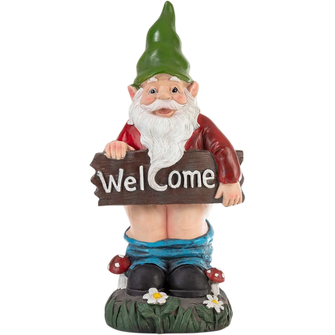 Discount ๐ Alpine 22 In. Tall Outdoor Garden Gnome With Pants Down Yard Statue Decoration ๐ 3 Discount ๐ Alpine 22 In. Tall Outdoor Garden Gnome With Pants Down Yard Statue Decoration ๐