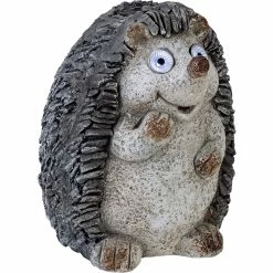 Discount 😉 Alpine 15 In. Tall Outdoor Solar Powered Hedgehog Yard Statue With LED Lights 🛒