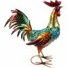 Best Sale 👍 Alpine 16 In. Tall Outdoor Metallic Rooster Standing Yard Statue Decoration 🧨 -Patio Shop unnamed file 883
