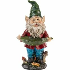 Best reviews of ⌛ Alpine 16 Tall Outdoor Garden Gnome And Bird Feeder Yard Statue Decoration 🔔