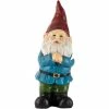 New ⭐ Alpine Classic Outdoor Garden Gnome 12 In. Yard Statue Decoration ❤️