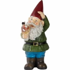 Top 10 🤩 Alpine 12 In. Outdoor Garden Gnome With Mushroom Yard Statue Decoration 🛒