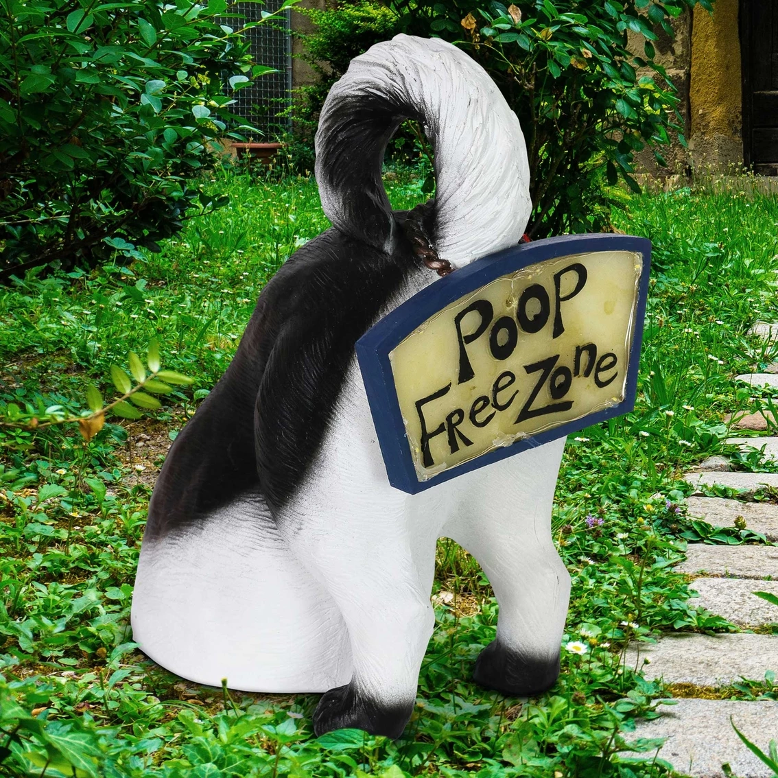 Wholesale ๐ Exhart Solar Poop Free Zone Black And White ๐ถ Dog Statue 10 In. ๐ 5 Wholesale ๐ Exhart Solar Poop Free Zone Black And White ๐ถ Dog Statue 10 In. ๐ - Image 3