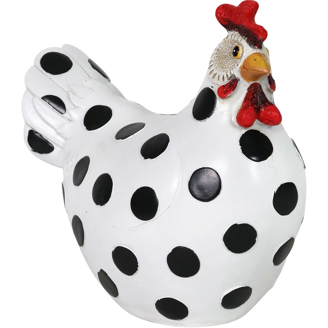 Wholesale ๐ Exhart Black And White Polka Dot Garden Hen Statue 9 In. โ 3 Wholesale ๐ Exhart Black And White Polka Dot Garden Hen Statue 9 In. โ